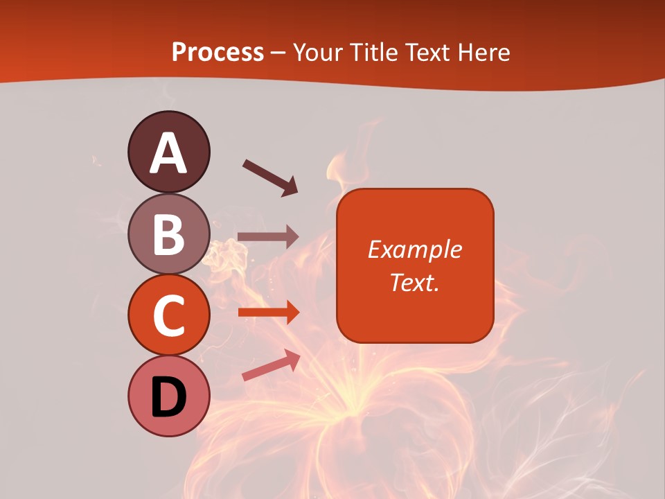 Red Smoke Fire PowerPoint Template