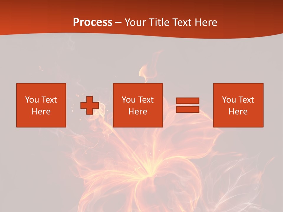 Red Smoke Fire PowerPoint Template