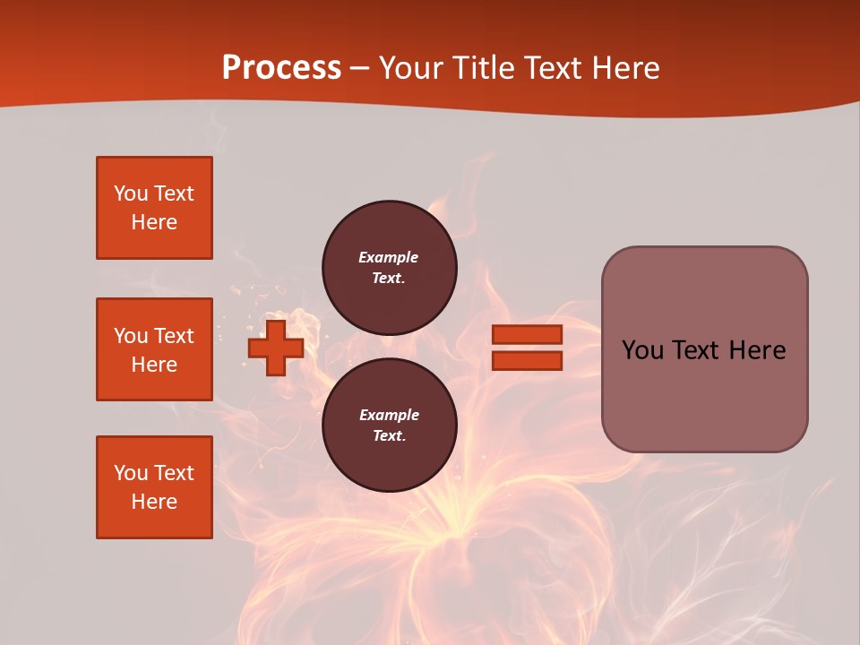 Red Smoke Fire PowerPoint Template