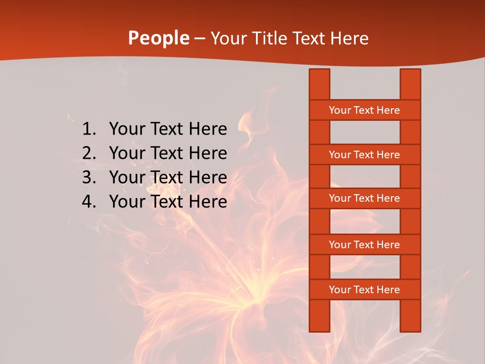 Red Smoke Fire PowerPoint Template