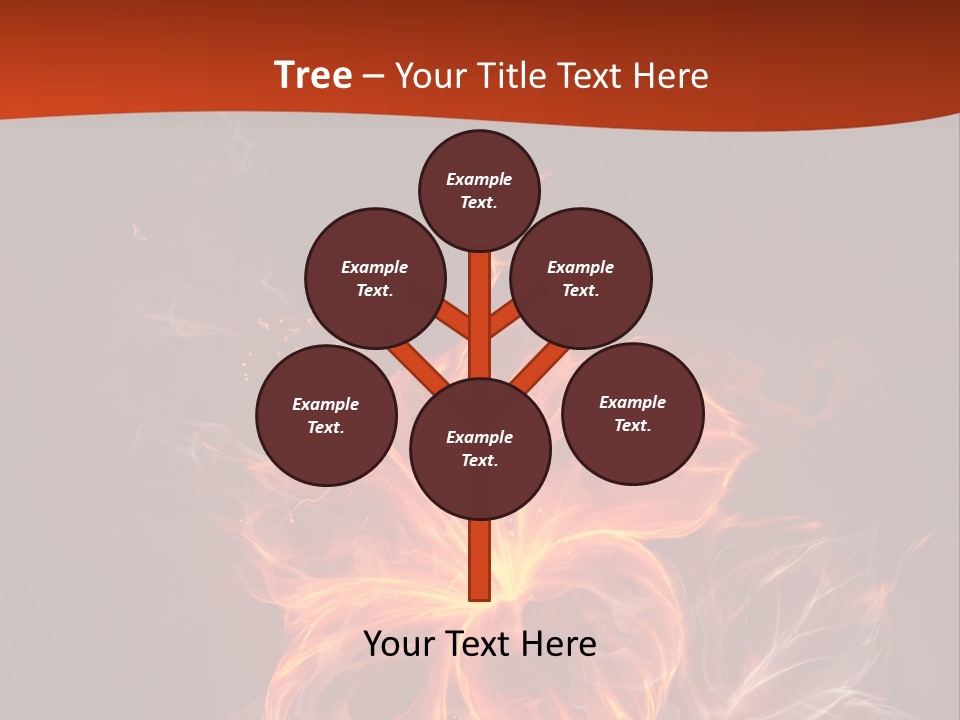 Red Smoke Fire PowerPoint Template