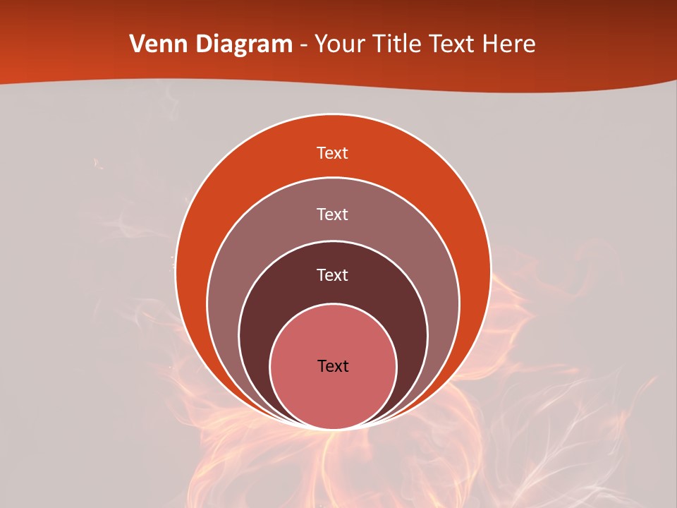Red Smoke Fire PowerPoint Template