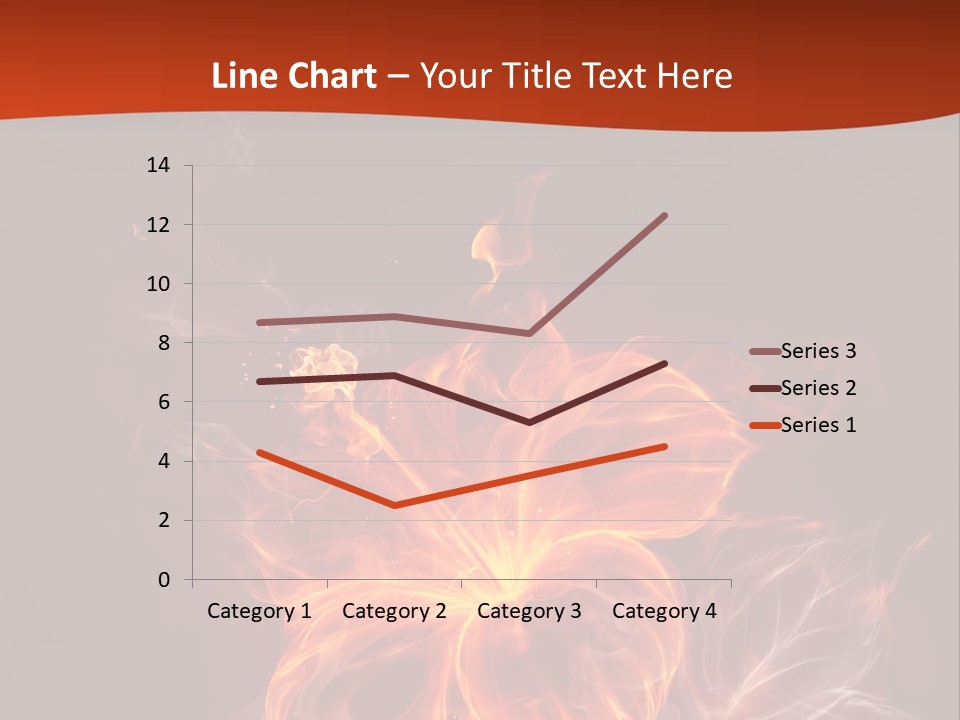 Red Smoke Fire PowerPoint Template