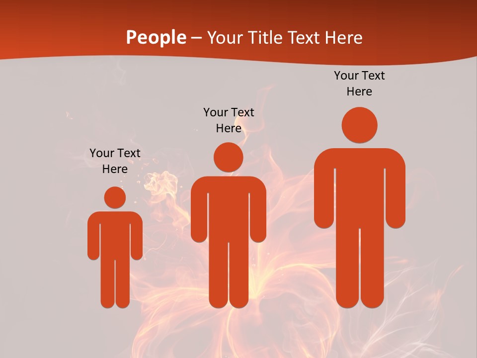 Red Smoke Fire PowerPoint Template