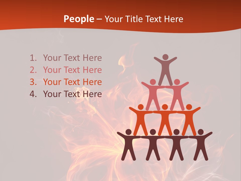 Red Smoke Fire PowerPoint Template
