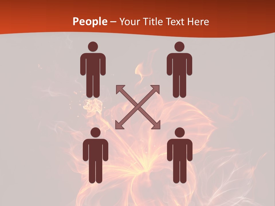 Red Smoke Fire PowerPoint Template