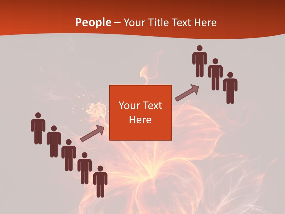 Red Smoke Fire PowerPoint Template