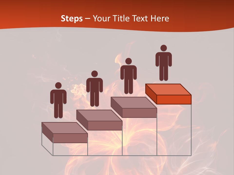 Red Smoke Fire PowerPoint Template