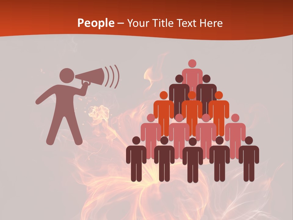 Red Smoke Fire PowerPoint Template