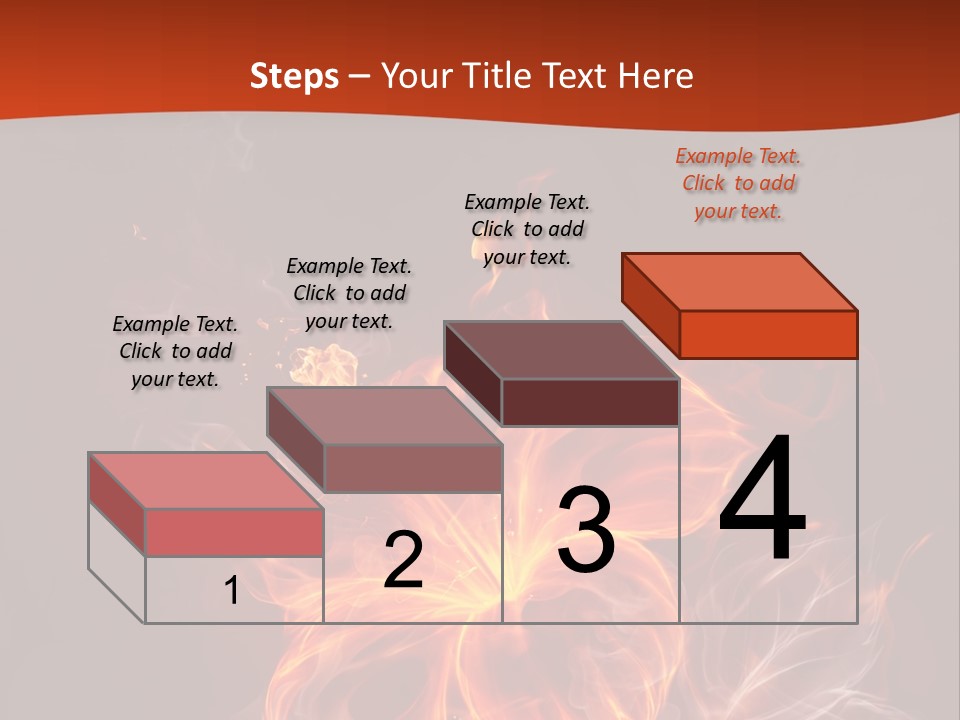 Red Smoke Fire PowerPoint Template