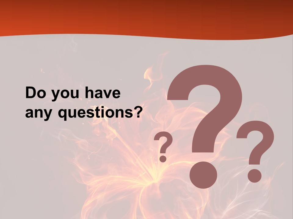 Red Smoke Fire PowerPoint Template