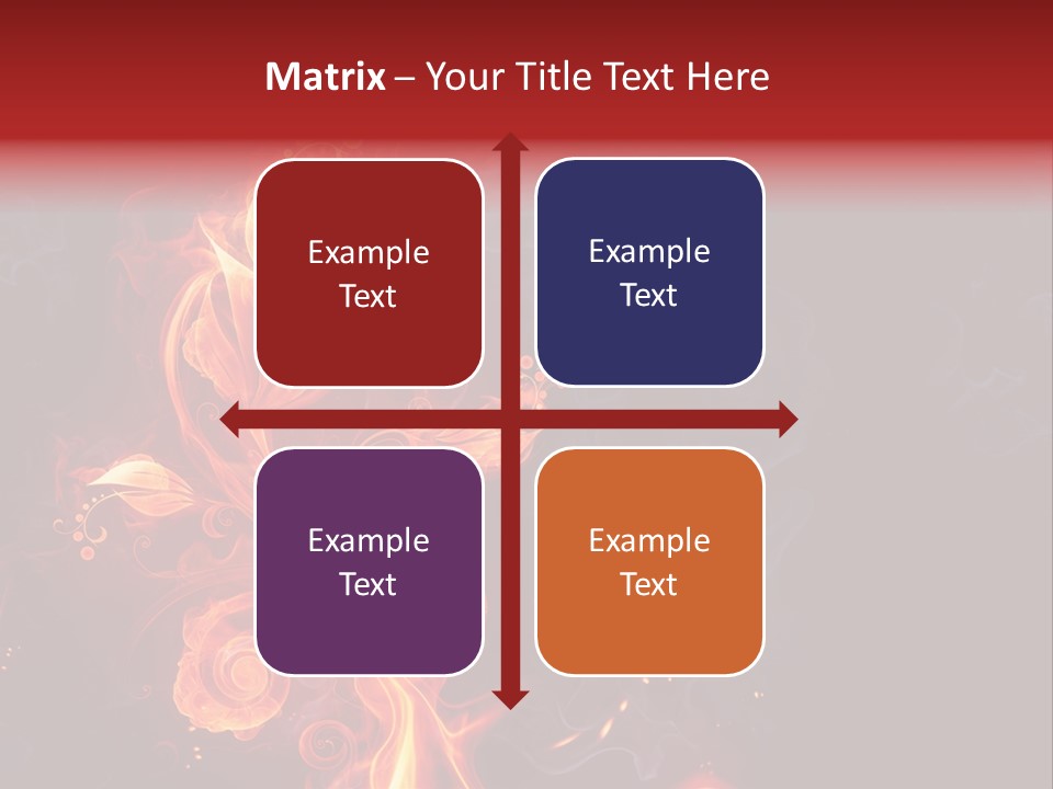 Single Background Flower PowerPoint Template