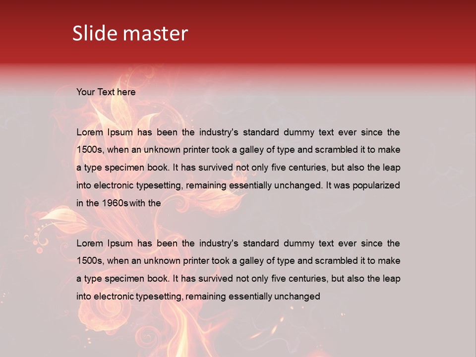 Single Background Flower PowerPoint Template