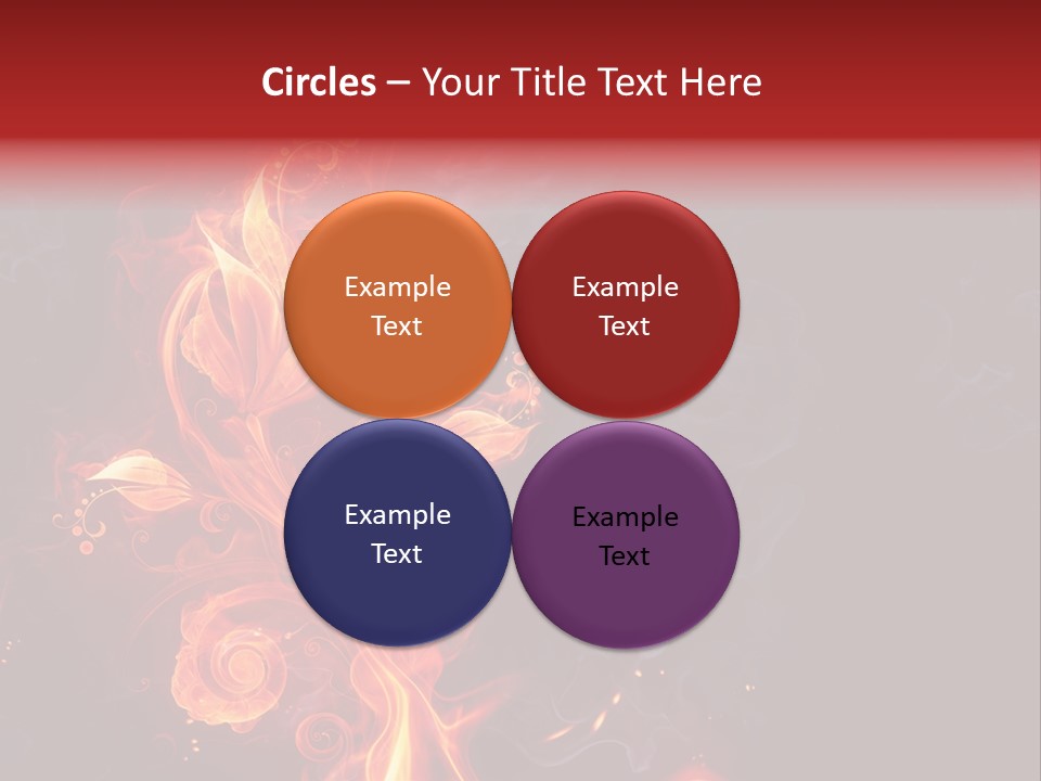 Single Background Flower PowerPoint Template