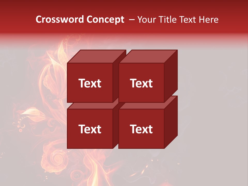 Single Background Flower PowerPoint Template