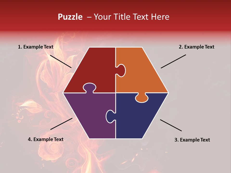 Single Background Flower PowerPoint Template