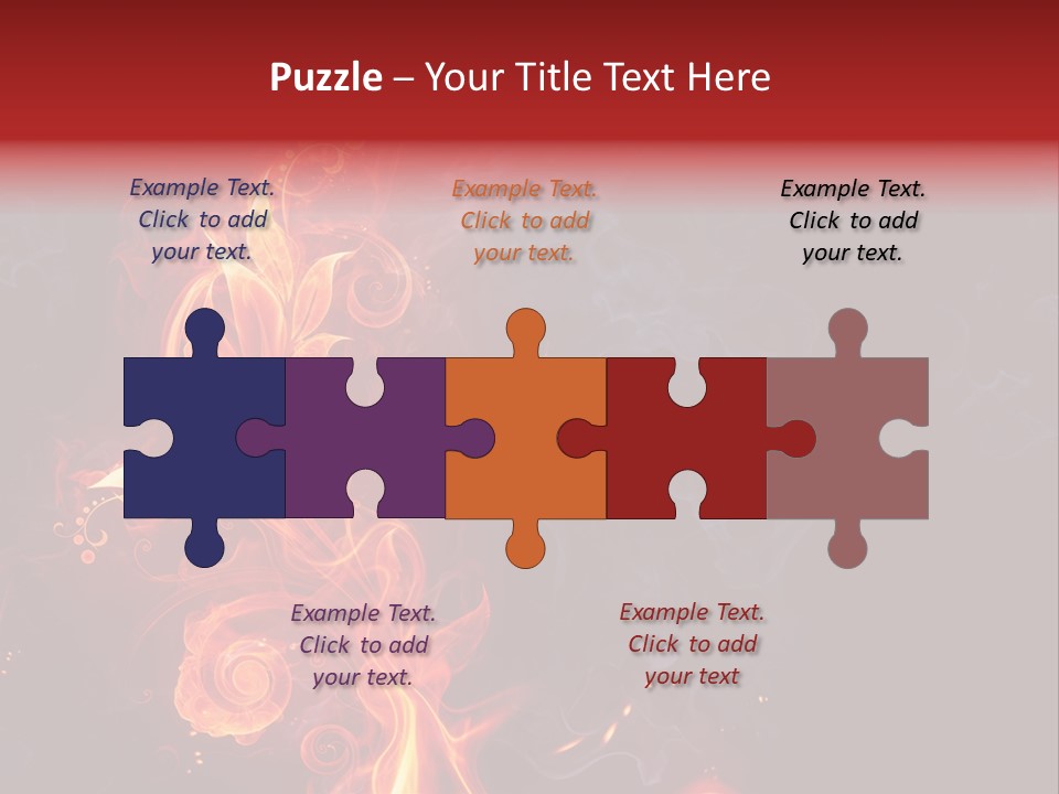 Single Background Flower PowerPoint Template