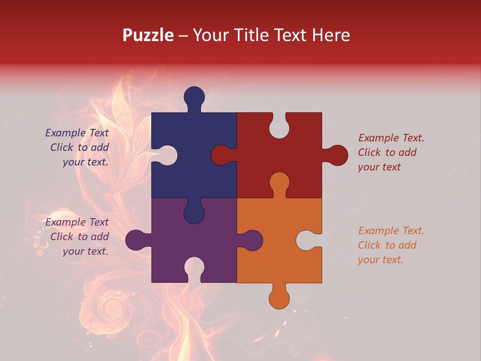 Single Background Flower PowerPoint Template