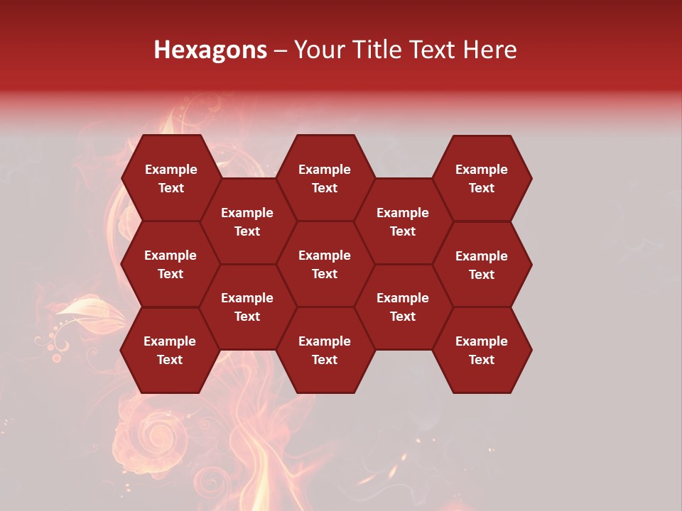 Single Background Flower PowerPoint Template