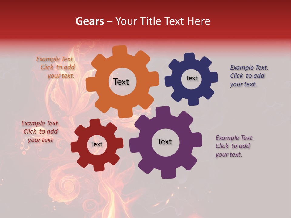 Single Background Flower PowerPoint Template