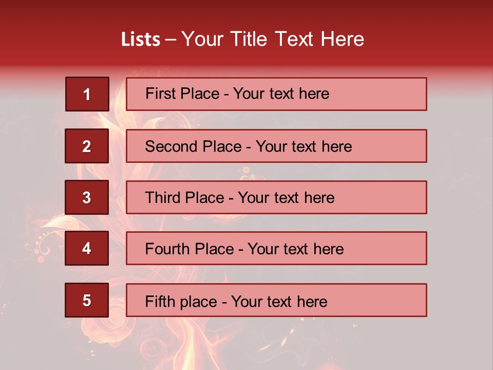 Single Background Flower PowerPoint Template