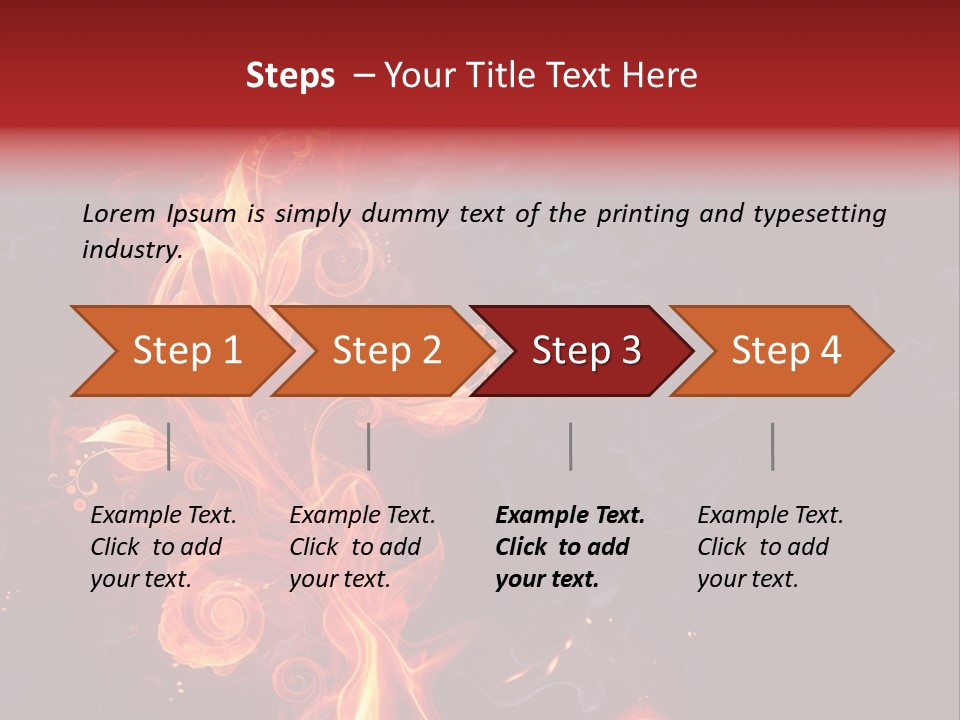 Single Background Flower PowerPoint Template