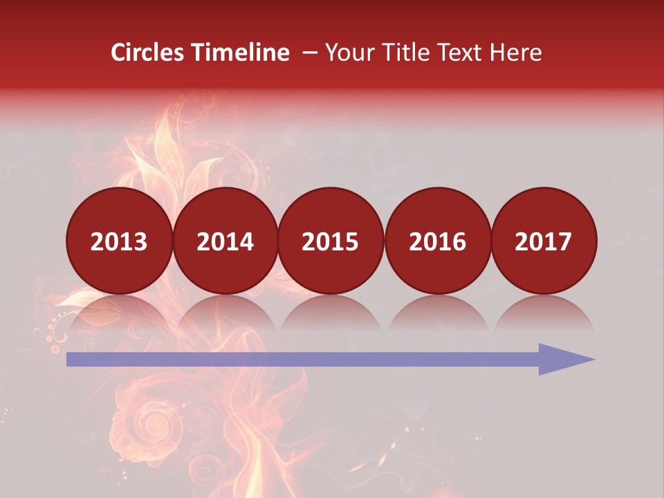 Single Background Flower PowerPoint Template