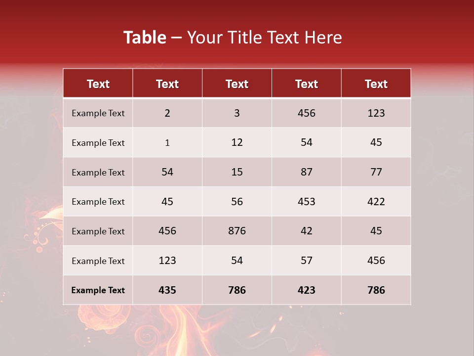 Single Background Flower PowerPoint Template