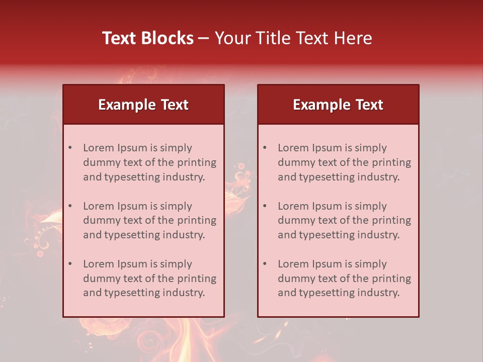 Single Background Flower PowerPoint Template
