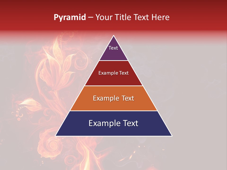 Single Background Flower PowerPoint Template