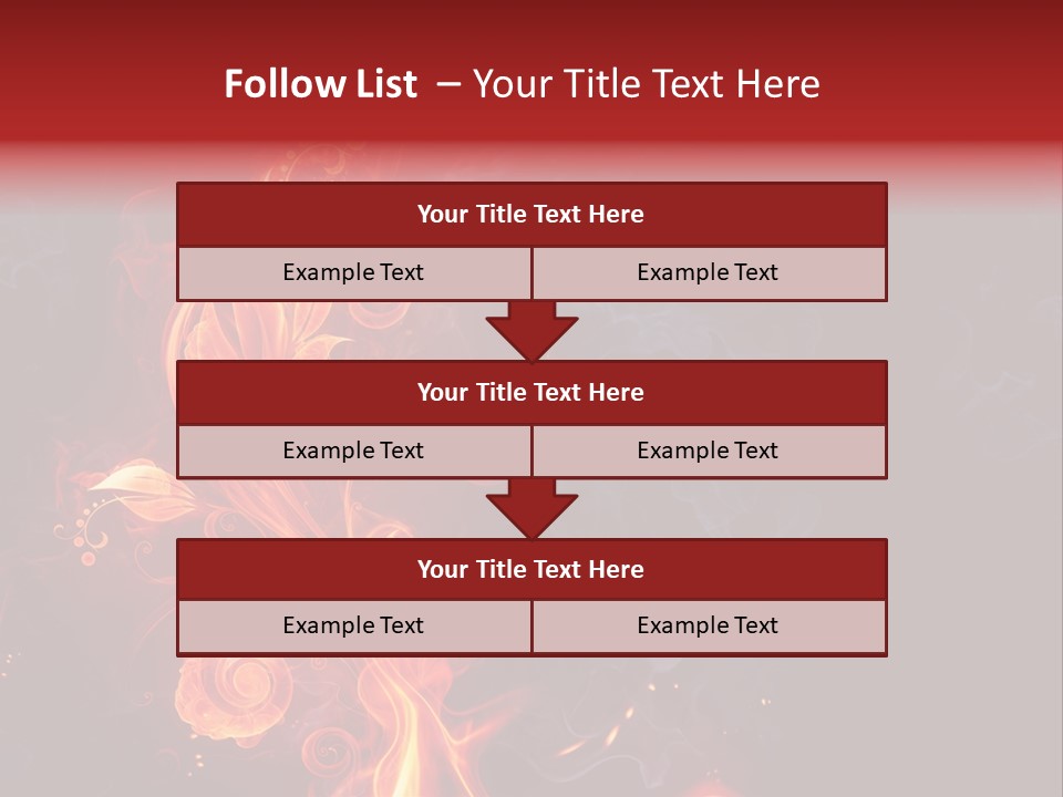 Single Background Flower PowerPoint Template