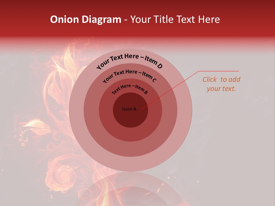 Single Background Flower PowerPoint Template