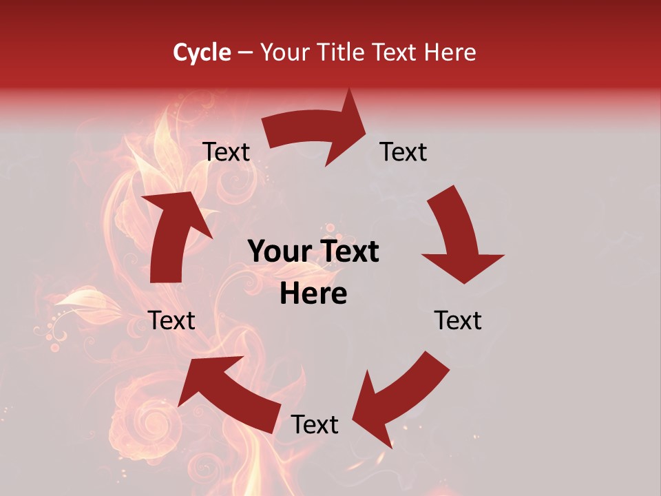 Single Background Flower PowerPoint Template