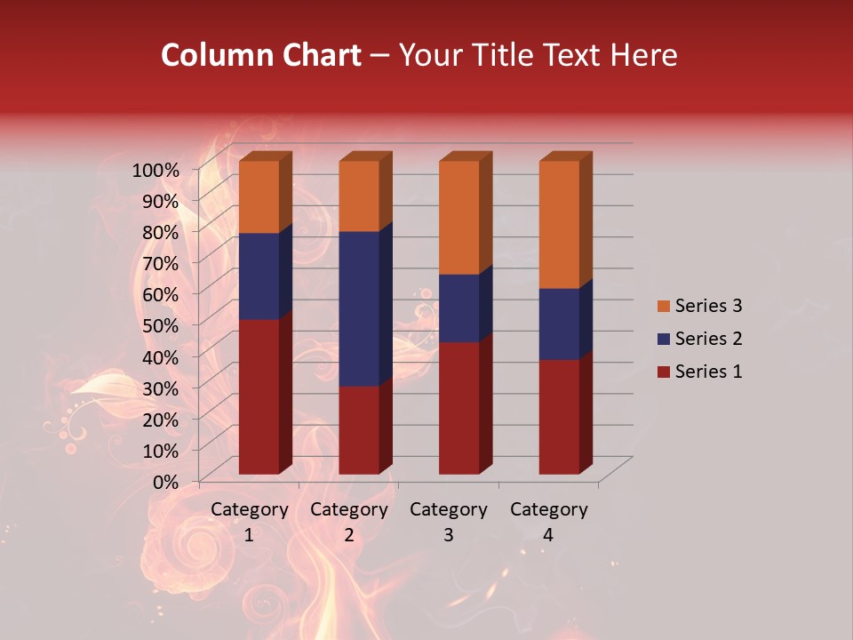 Single Background Flower PowerPoint Template
