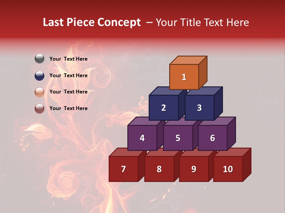 Single Background Flower PowerPoint Template