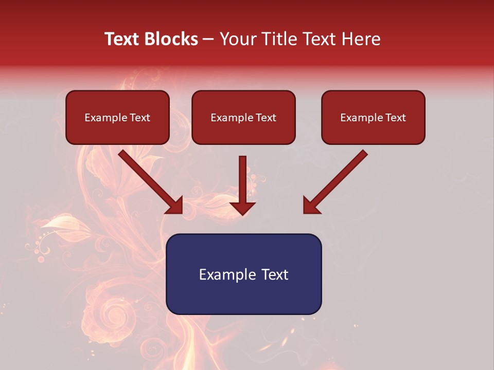 Single Background Flower PowerPoint Template