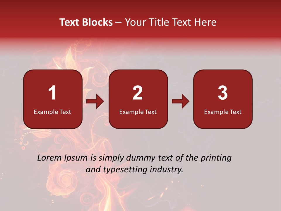 Single Background Flower PowerPoint Template