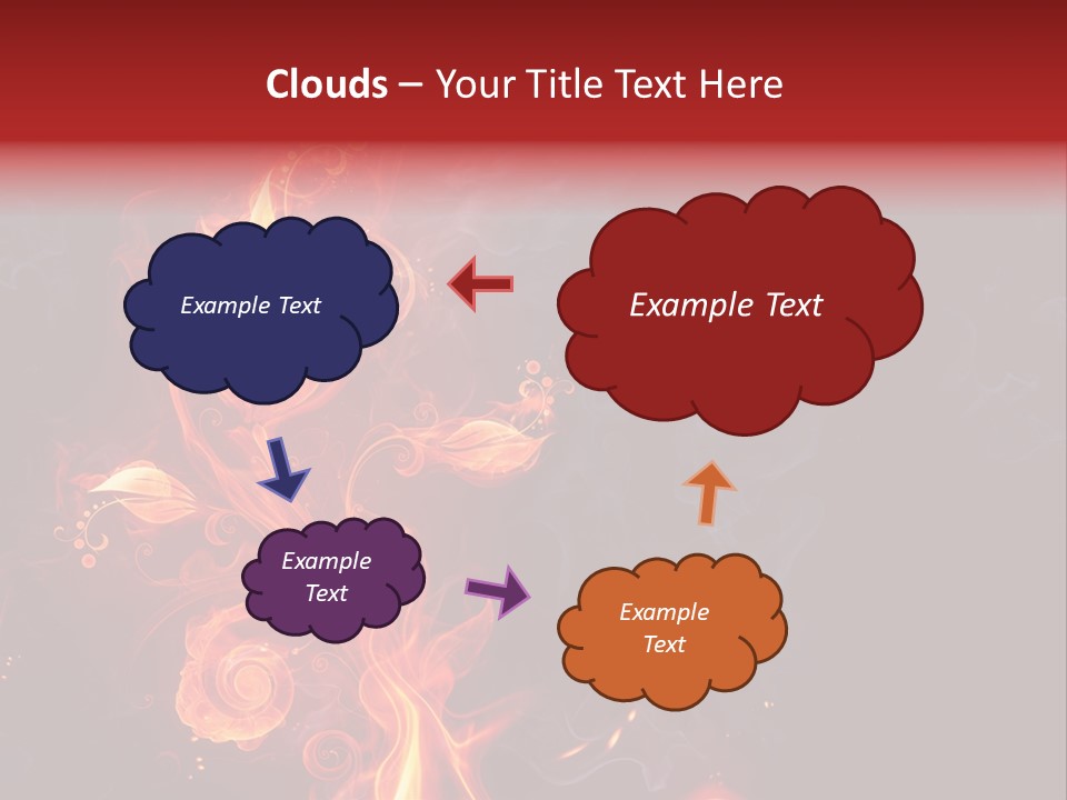 Single Background Flower PowerPoint Template