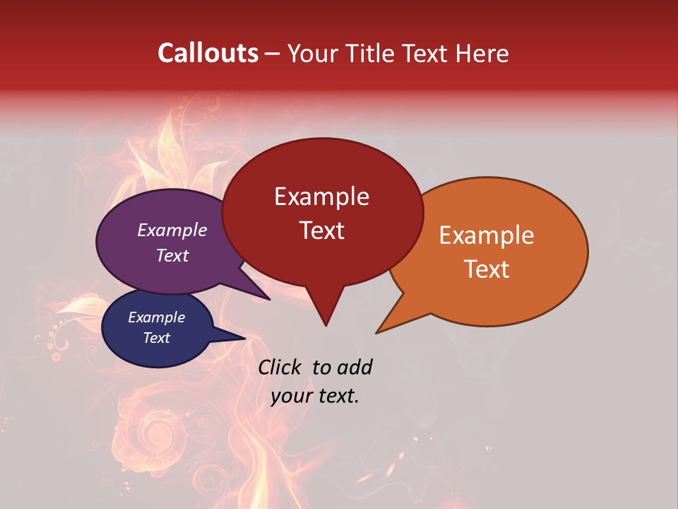 Single Background Flower PowerPoint Template