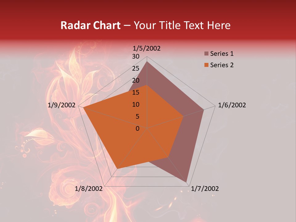 Single Background Flower PowerPoint Template