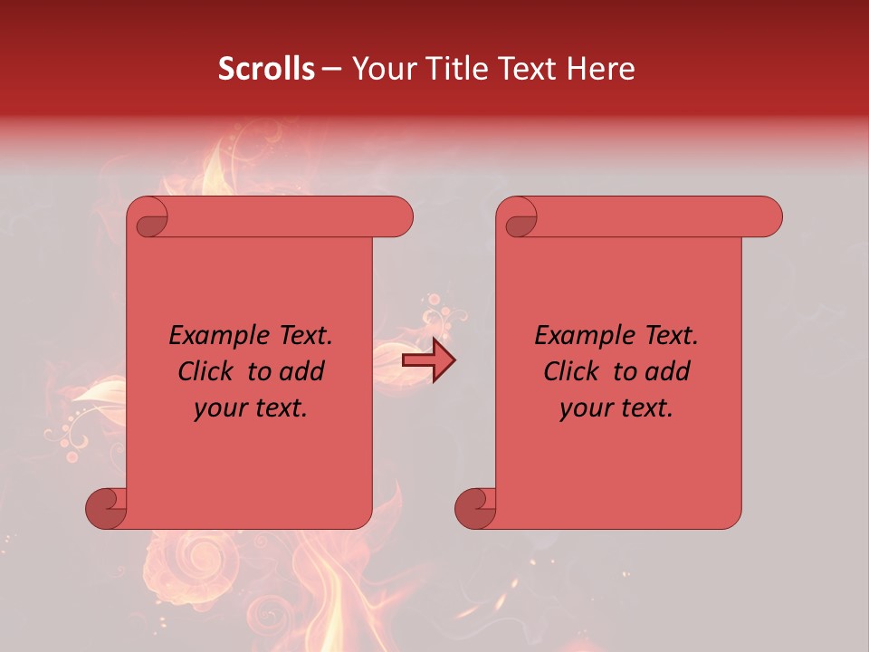 Single Background Flower PowerPoint Template