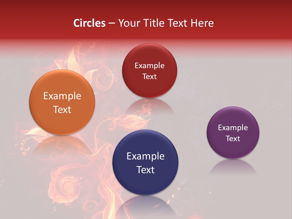 Single Background Flower PowerPoint Template