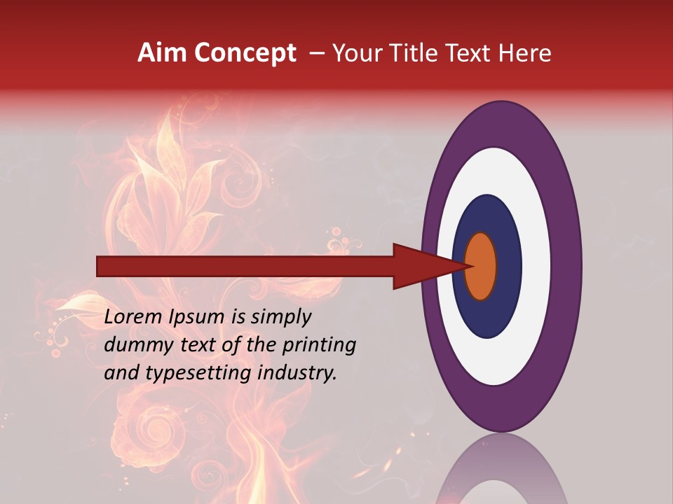 Single Background Flower PowerPoint Template