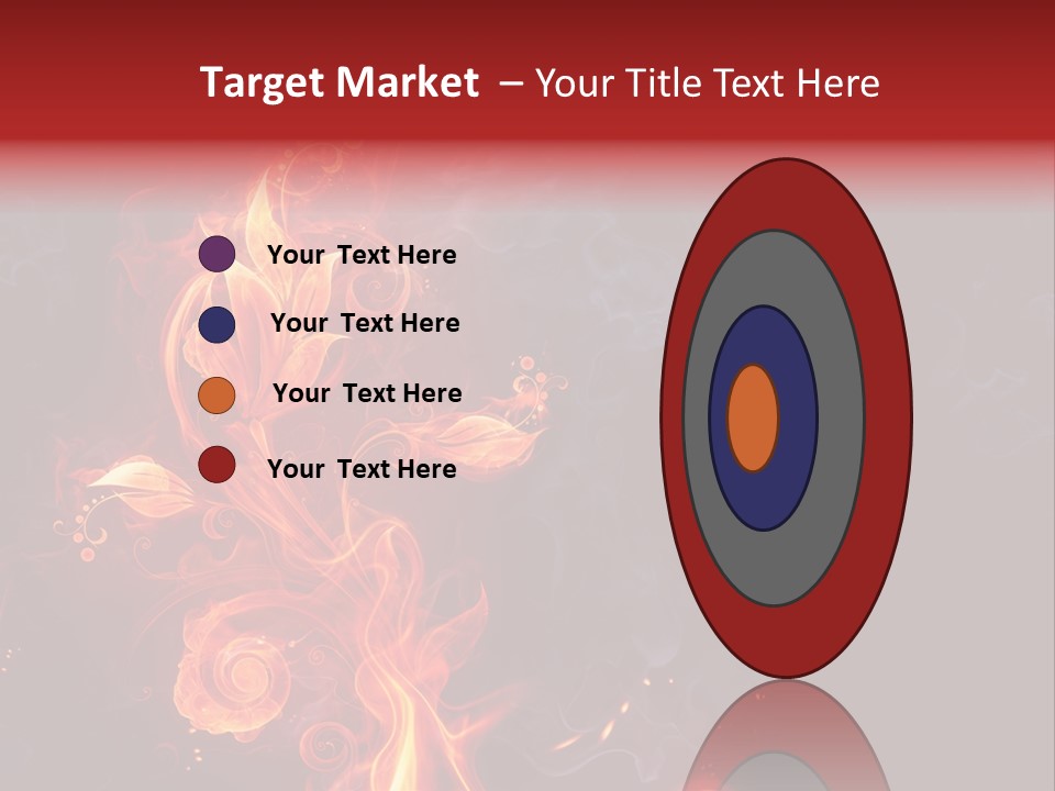 Single Background Flower PowerPoint Template