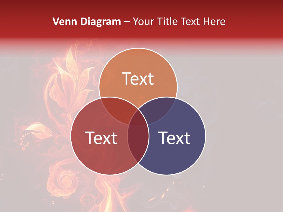 Single Background Flower PowerPoint Template