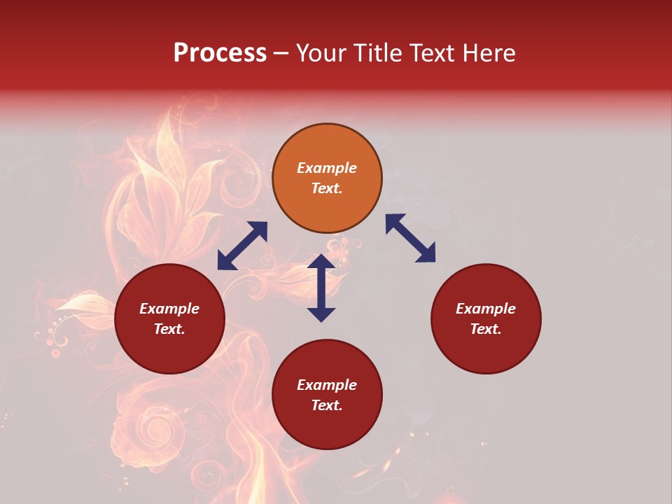 Single Background Flower PowerPoint Template