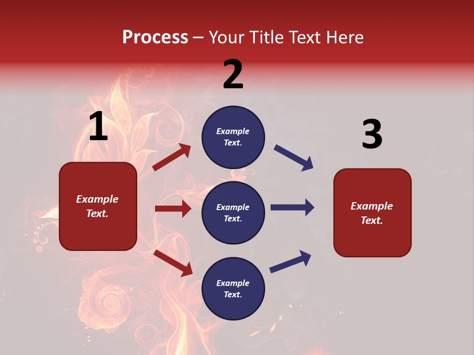 Single Background Flower PowerPoint Template