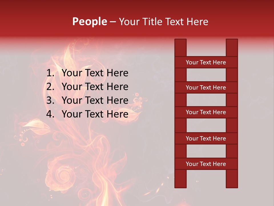 Single Background Flower PowerPoint Template