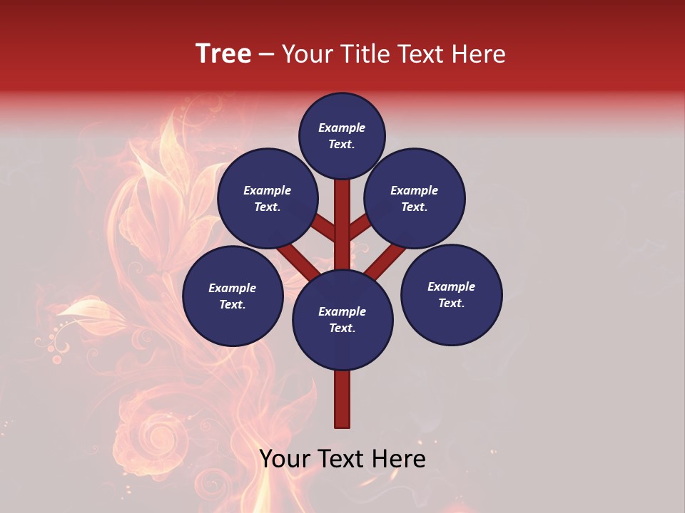 Single Background Flower PowerPoint Template