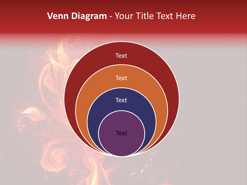 Single Background Flower PowerPoint Template